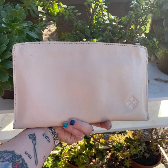 Patricia Nash Leather Floral Clutch with Wrist Strap - Picture 2 of 6